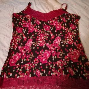 🎈Clearance! pink and black camisole